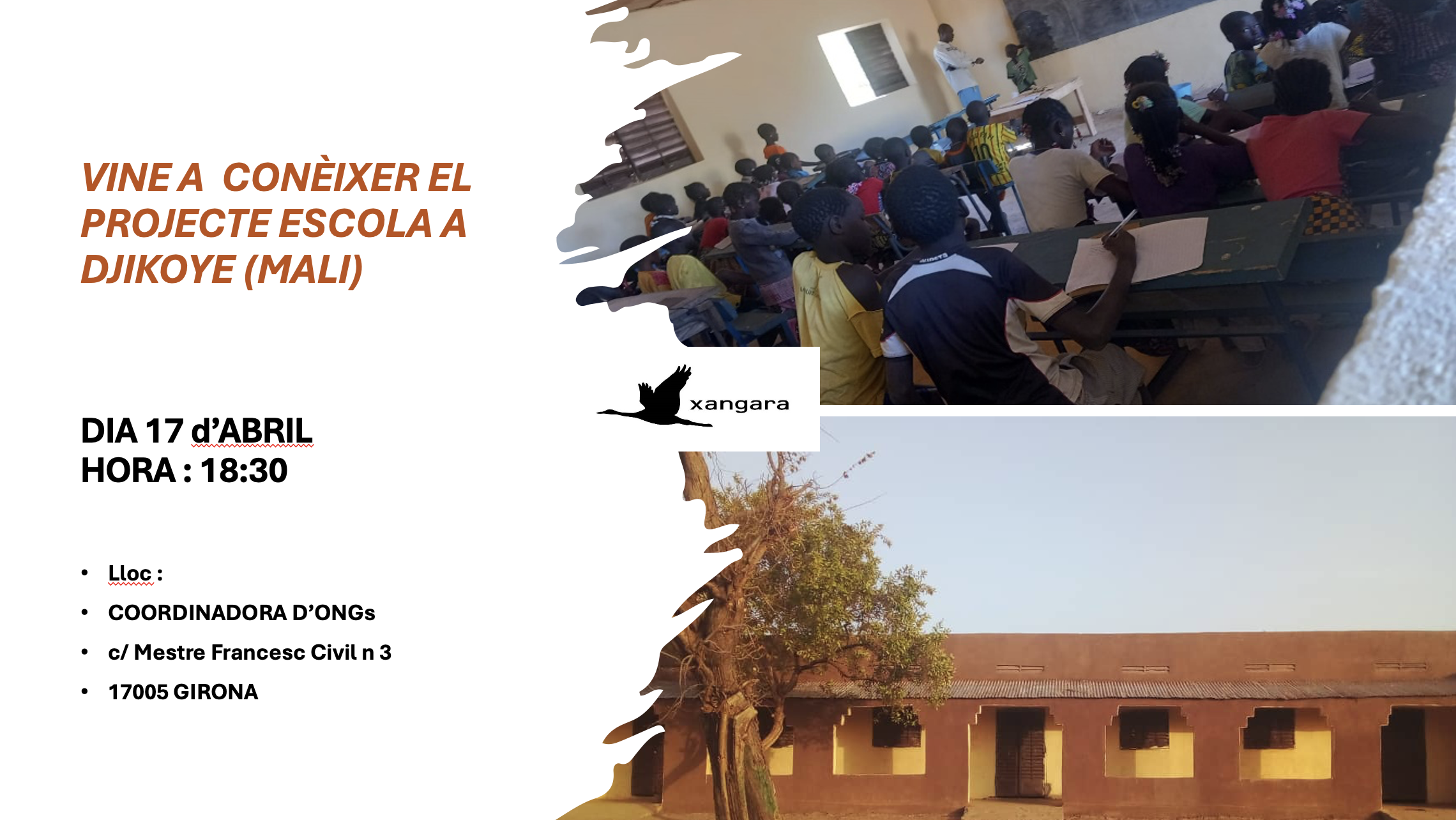 Presentació del projecte escola a Djikoye (Mali