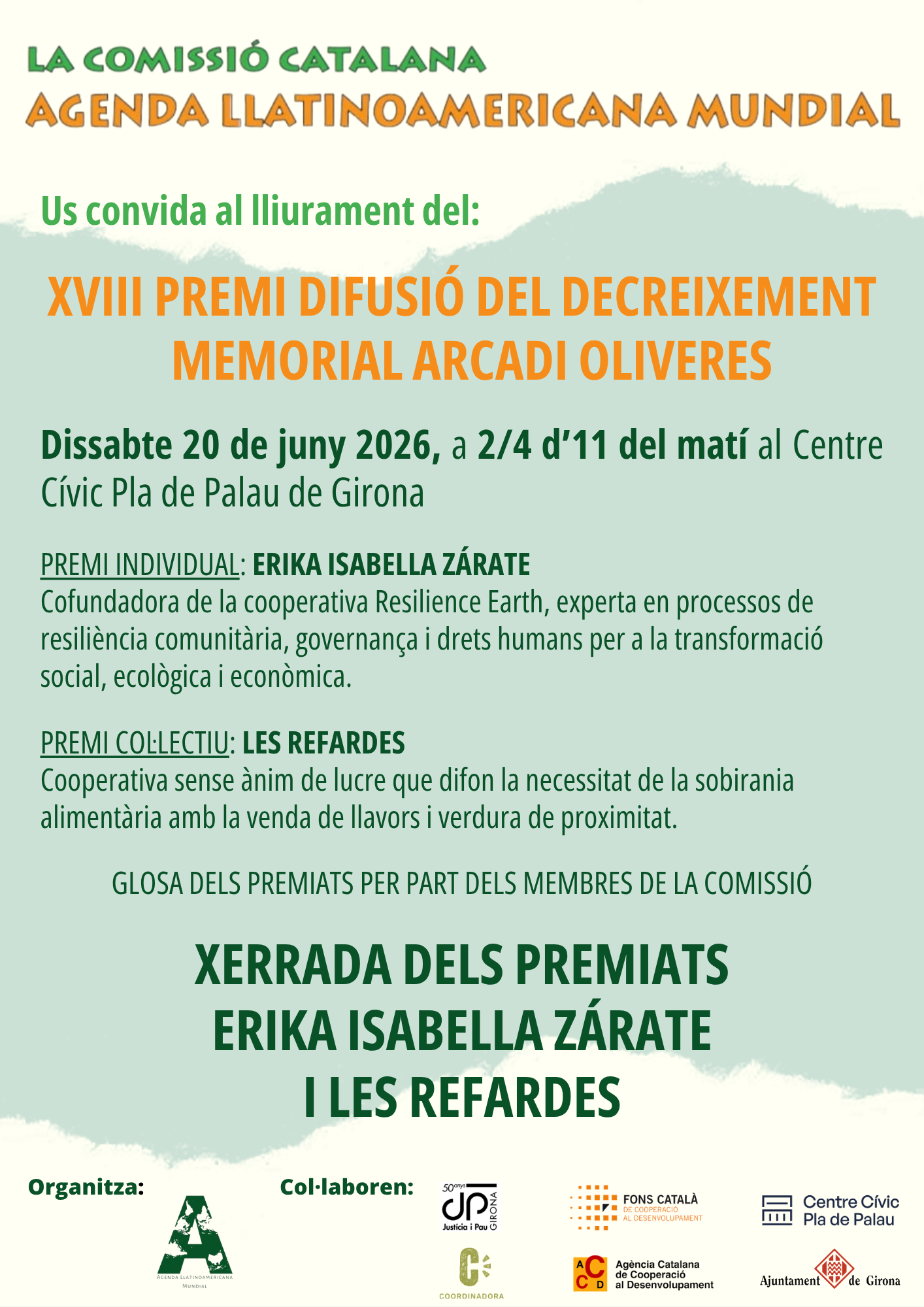 Lliurament Premi Difusió del Decreixement