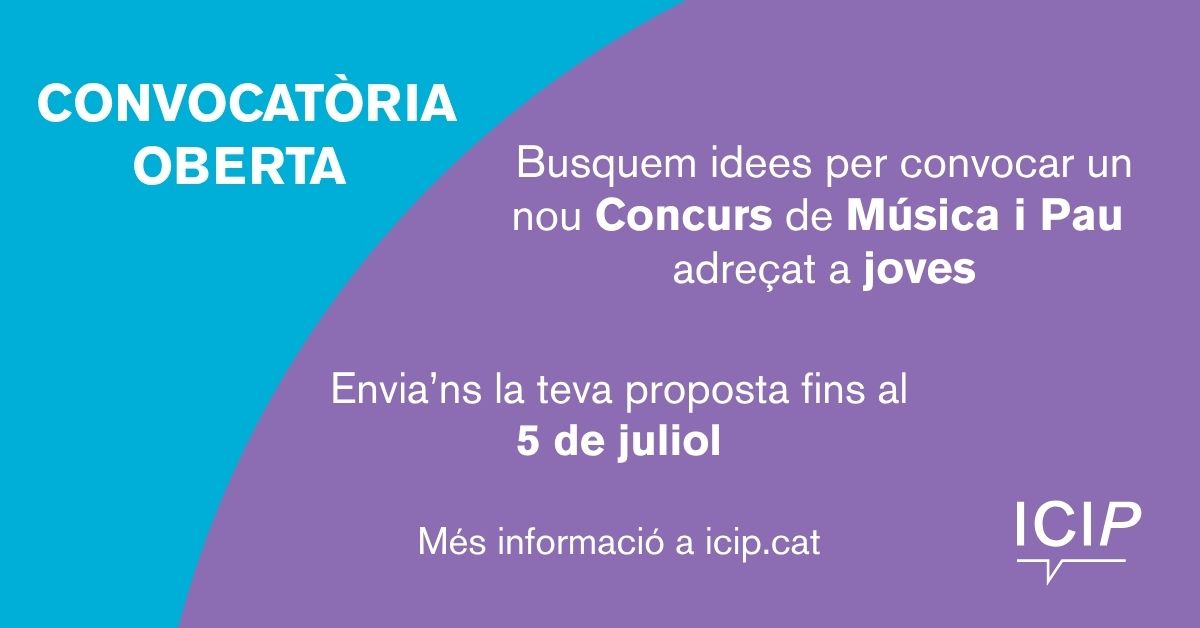 Convocatòria oberta Concurs ICIP