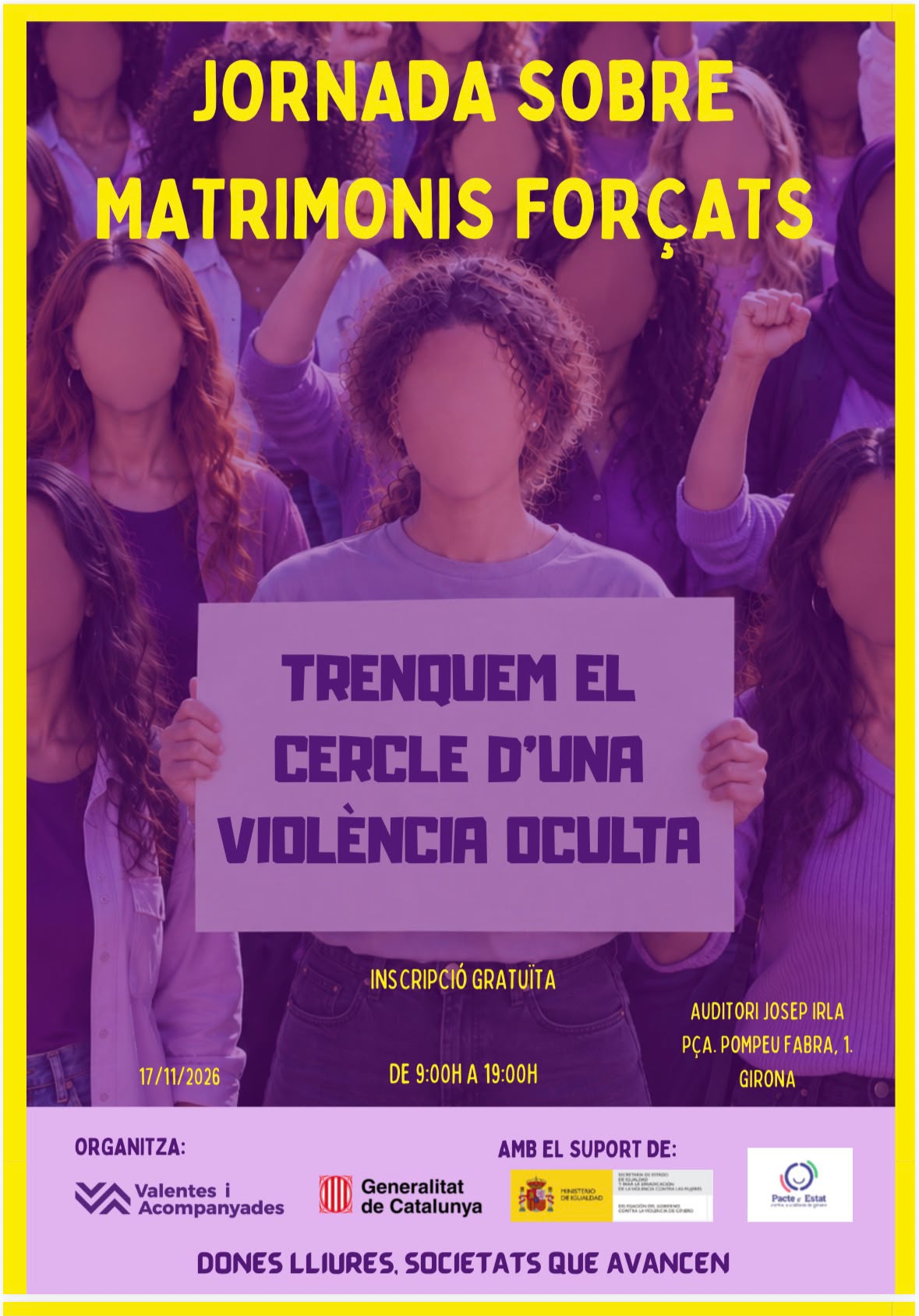 JORNADA SOBRE MATRIMONIS FORÇATS