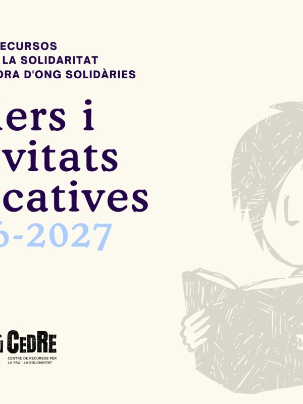 Catàleg de tallers i activitats educatives del CeDRe. Curs 26-27