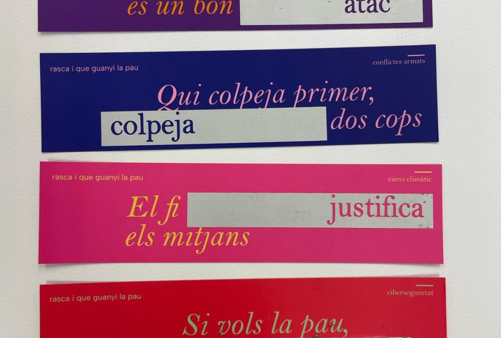 Per Sant Jordi, rasca i que guanyi la pau