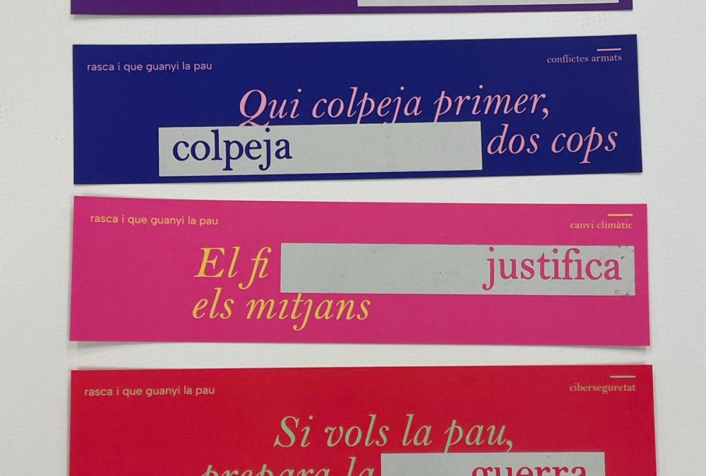 Per Sant Jordi, rasca i que guanyi la pau