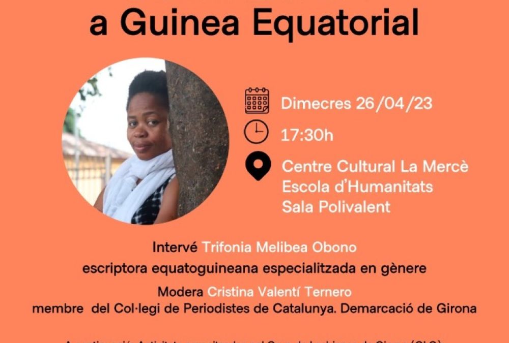 Els activistes pels drets humans Thiat i Melibea Obono arriben a Girona